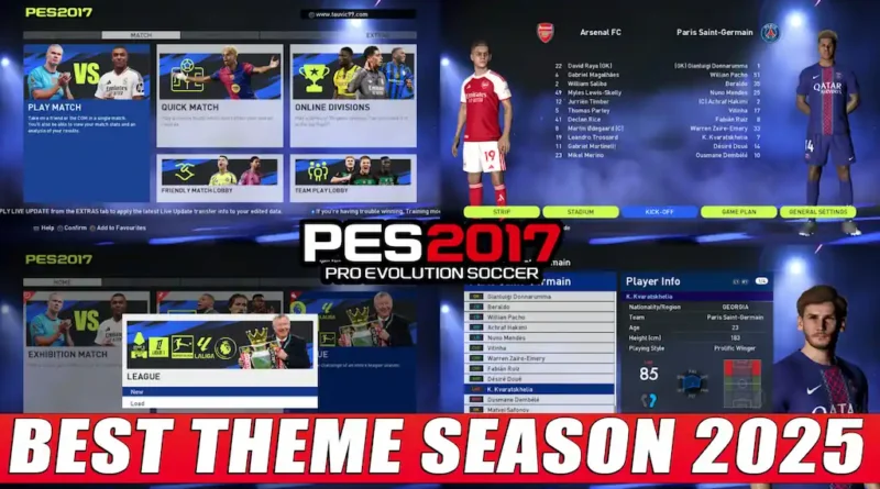 PES 2017 NEW BEST THEME UPDATE SEASON 2025