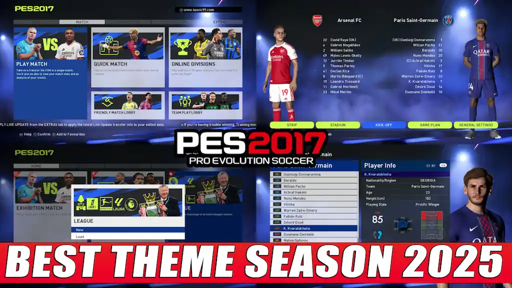 PES 2017 NEW BEST THEME UPDATE SEASON 2025