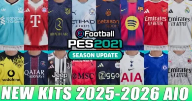 PES 2021 NEW SEASON KITS 2025-2026 UPDATE V5 AIO