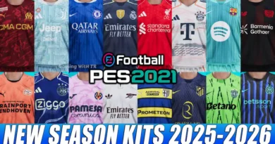 PES 2021 NEW SEASON KITS 2025-2026 UPDATE V6 AIO