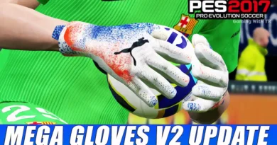 PES 2017 NEW MEGA GOALKEEPER'S GLOVES V2