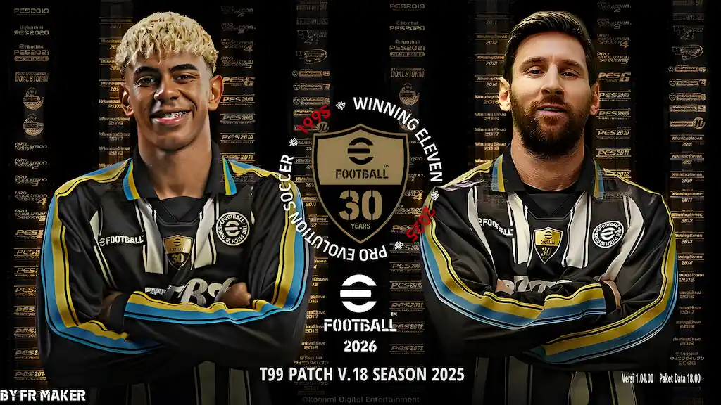 PES 2017 NEW eFOOTBALL 30TH ANNIVERSARY THEME UPDATE